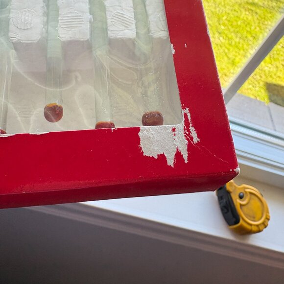 Vintage Hudson Bay Company Blown Glass Cocktail Swizzle Sticks Christmas Set 6 - Picture 8 of 8